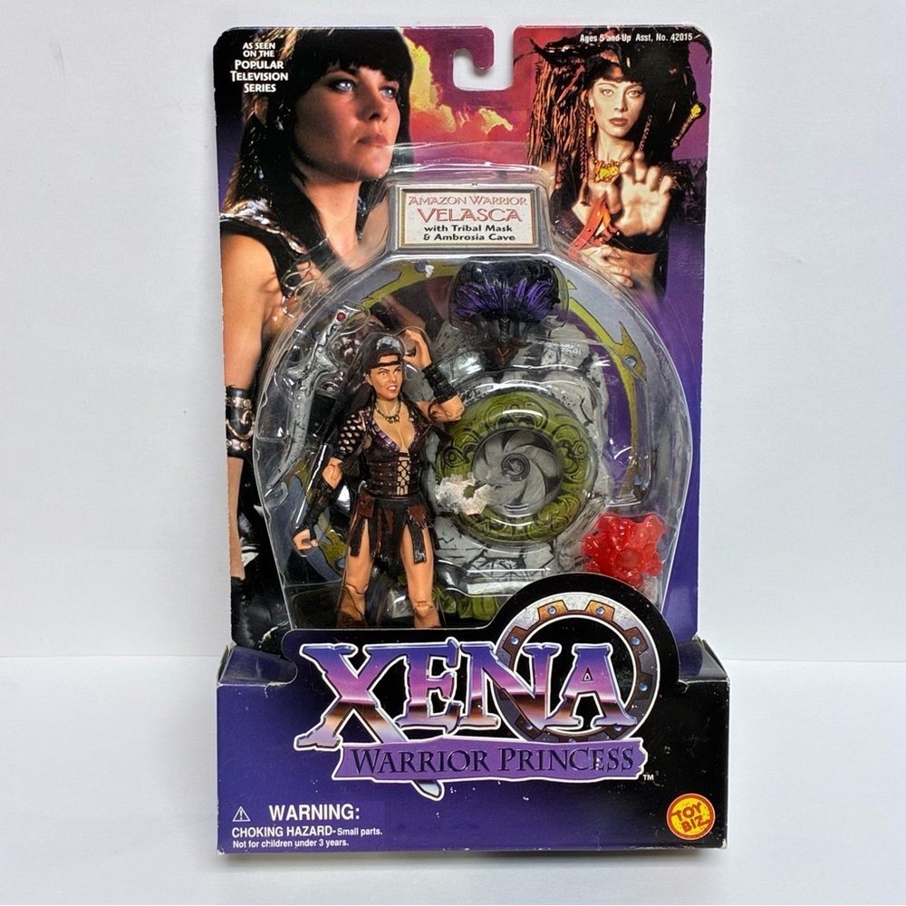 Xena Warrior Princess Action Figure: Velasca with Tribal Mask & Ambrosia Cave